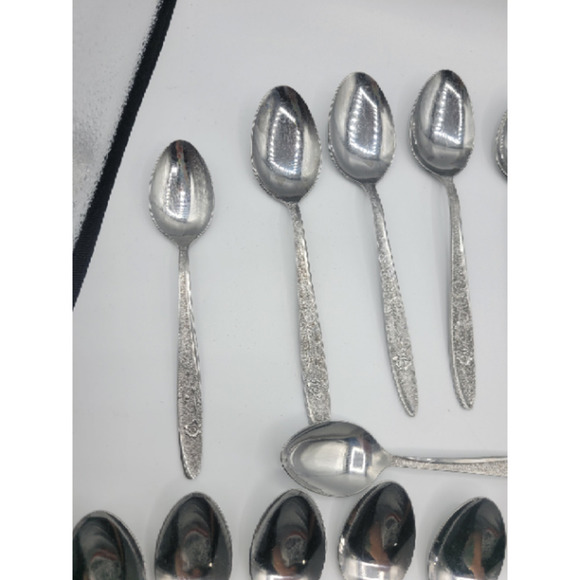 Stanley Roberts Florentine‎ Rose stainless steel 16 tsp 8 tbsp (24) - Picture 9 of 15